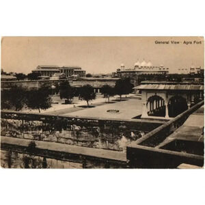 General View Agra Fort Postcard